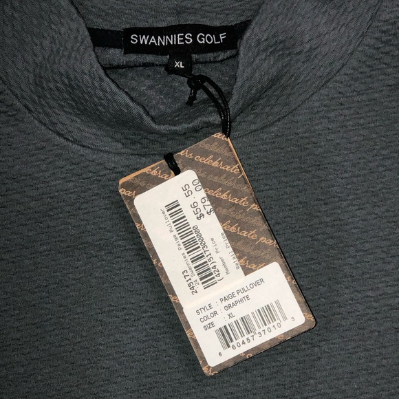 NWT Swannies Golf Pullover Gray XL - Picture 2 of 4